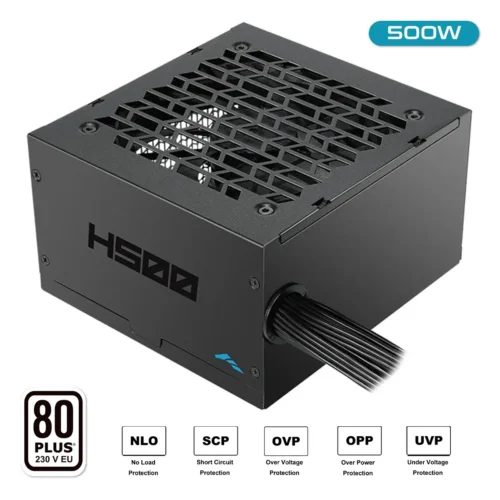 SAMA H500 Black 500W 80 PLUS ATX 2.52 Non-Modular Power Supply DC-to-DC 120mm Fan - H0500-BKSHW001-US