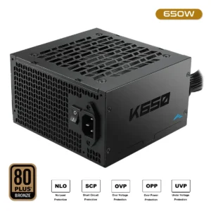 0850082723102 SAMA K650 Black 650W 80 PLUS Bronze ATX 2.52 Non-Modular Power Supply DC-to-DC 120mm Fan - K0650-BKBFWA25-US