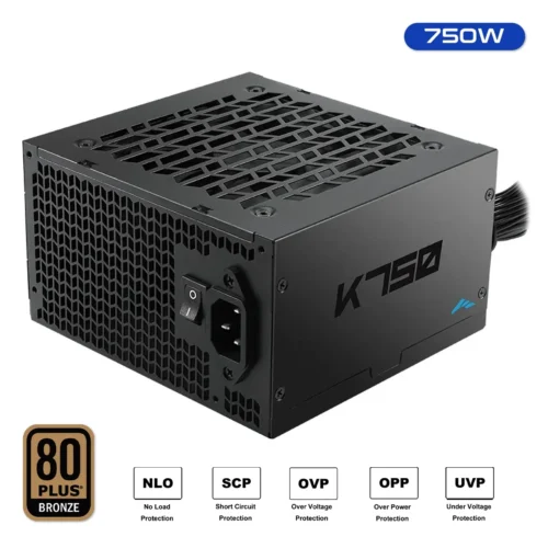 SAMA K750 Black 750W 80 PLUS Bronze ATX 2.52 Non-Modular Power Supply DC-to-DC Fan - K0750-BKBFWA25-US