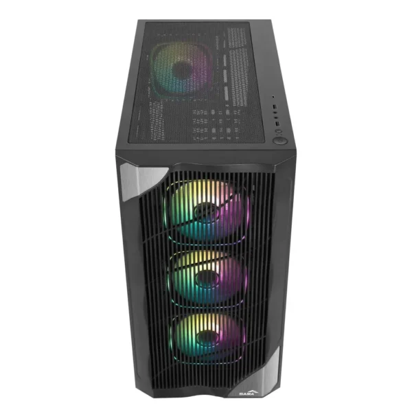 1764665887-DSC01202-1024x1024 SAMA V42 Mid-Tower ATX PC Case Wave Front Panel 4x ARGB PWM Fans Tempered Glass USB-C - V42-BKAMA4X1-GL