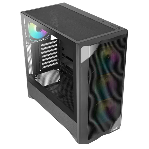 1764665902-DSC01248-1024x1024 SAMA V42 Mid-Tower ATX PC Case Wave Front Panel 4x ARGB PWM Fans Tempered Glass USB-C - V42-BKAMA4X1-GL