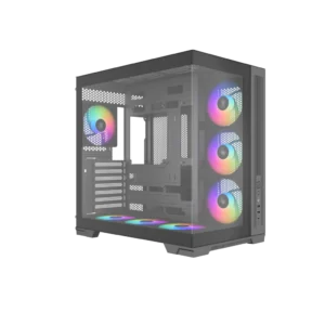 1773033367-V52.65-1024x1024 SAMA V52 ATX Mid Tower Gaming Case Dual Tempered Glass Panoramic 7x ARGB Fans USB-C - V52-BKADA7X1-GL