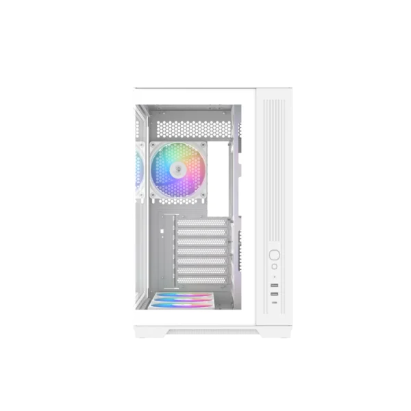 1773388625-V52.51-1024x1024 SAMA - V52 Mid-Tower ATX PC Case - Panoramic Dual Tempered Glass - 7x ARGB Fans - White - V52-WHADA7X1-GL