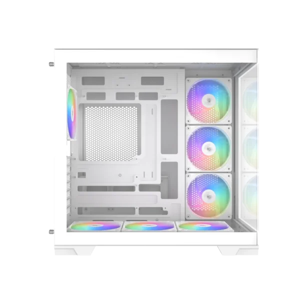 1773388628-V52.52-1024x1024 SAMA - V52 Mid-Tower ATX PC Case - Panoramic Dual Tempered Glass - 7x ARGB Fans - White - V52-WHADA7X1-GL