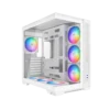 1784530897-V52白色玻璃1-1024x1024 SAMA - V52 Mid-Tower ATX PC Case - Panoramic Dual Tempered Glass - 7x ARGB Fans - White - V52-WHADA7X1-GL
