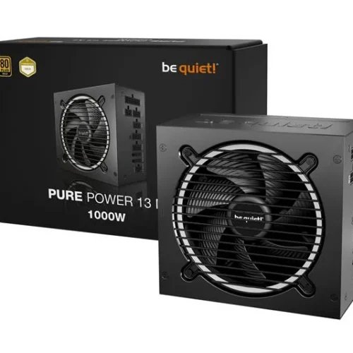 BE QUIET! Pure Power 13M 1000W ATX 3.1 Gold Fully Modular Power Supply with PCIe 5.1 Support & Silent Fan - BP028U2