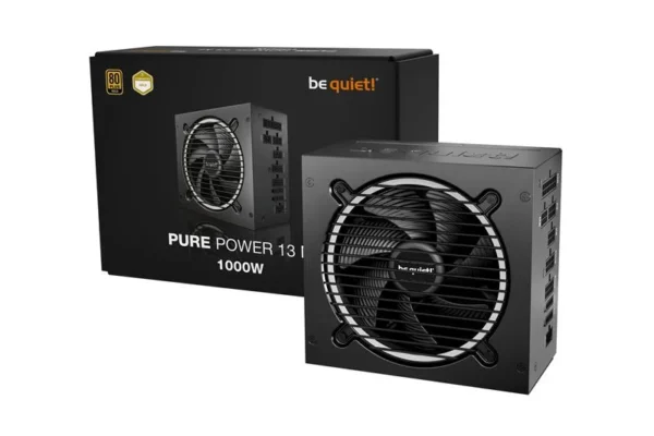 BE QUIET! Pure Power 13M 1000W ATX 3.1 Gold Fully Modular Power Supply with PCIe 5.1 Support & Silent Fan - BP028U2