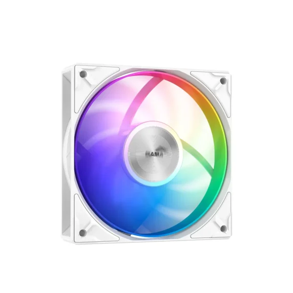 1_9 SAMA A40L White Single Tower ARGB CPU Air Cooler 240W TDP Hydro Bearing Fan - A40-WHWAYXOX-G