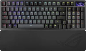 23-193-168-02 96 HE Compact 96% ASUS ROG AzothAnalog Gaming Keyboard HFX V2 Magnetic Switches OLED Display - M902 ROG AZOTH 96 HE L/BLK/HFXV2/US/PBT