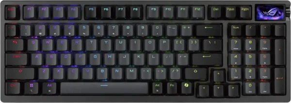 23-193-168-03 96 HE Compact 96% ASUS ROG AzothAnalog Gaming Keyboard HFX V2 Magnetic Switches OLED Display - M902 ROG AZOTH 96 HE L/BLK/HFXV2/US/PBT