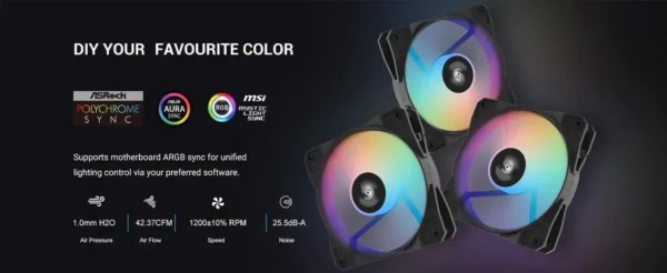 2AM-009W-000A6-05 SAMA S41 ATX Mid Tower Gaming Case High Airflow 12 Fan Support 4x ARGB Fans USB-C - S41-BKAMA4X1-GL