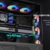 2AM-009W-000A6-12 SAMA S41 ATX Mid Tower Gaming Case High Airflow 12 Fan Support 4x ARGB Fans USB-C - S41-BKAMA4X1-GL