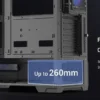 2AM-009W-000A6-14 SAMA S41 ATX Mid Tower Gaming Case High Airflow 12 Fan Support 4x ARGB Fans USB-C - S41-BKAMA4X1-GL
