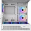 SAMA V43 White ATX Mid Tower Case 270° Panoramic Glass 6x 120mm ARGB PWM Fans - V43-WHADA6X1-GL