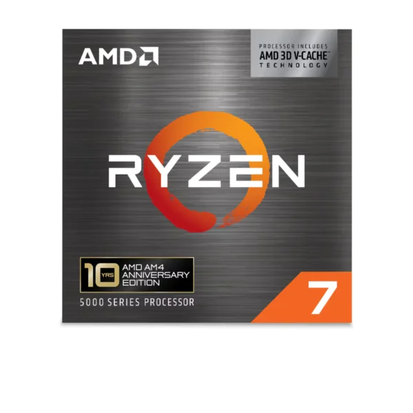 4574051-ryzen-7-5800x3d-10-anniversary-front AMD Ryzen 7 5800X3D 10th Anniversary Edition 8-Core 16-Thread 4.5GHz AM4 Desktop Processor 100-100000651POF