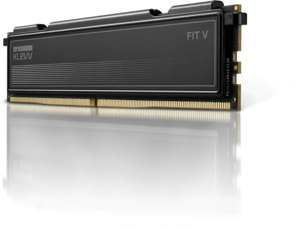 FITV_product_black Klevv Fit V Black 16GB DDR5-6000 CL30 Low Profile Desktop Memory KD5AGU880-60A300K
