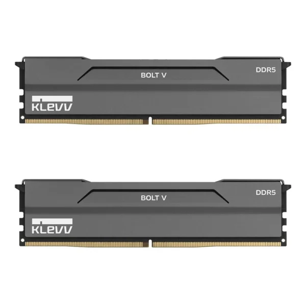 Klevv Bolt V 64GB (2x32GB) DDR5-6000 CL30 Charcoal Grey Low Profile Desktop Memory KD5BGUA80-60A300H