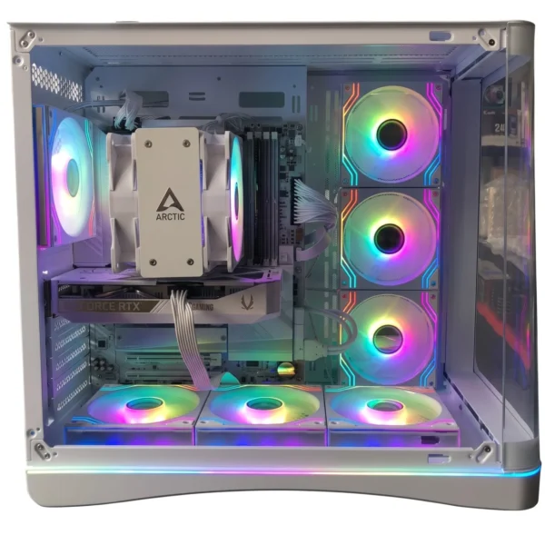 Monsoon Mid-Range White Edition 1080p and 1440p Gaming PC AMD Ryzen 5 9600X, RTX 5060 8GB, 16GB DDR5, 1TB Gen5 NVMe, Wi-Fi 7. Monsoon | Mid-Range White Edition 1080p and 1440p Gaming PC: AMD Ryzen 5 9600X, RTX 5060 8GB, 16GB DDR5, 1TB Gen5 NVMe, Wi-Fi 7