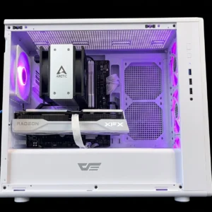 Azura Mid-Range White 1440p Gaming & Content Creation PC - AMD Ryzen 5 9600X, Radeon RX 9060 XT 16GB, 32GB DDR5 6000MHz, 1TB Gen4 NVMe, Wi-Fi 6E Azura | Mid-Range White 1440p Gaming & Content Creation PC - AMD Ryzen 5 9600X, Radeon RX 9060 XT 16GB, 32GB DDR5 6000MHz, 1TB Gen4 NVMe, Wi-Fi 6E