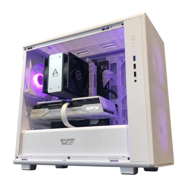 Azura Mid-Range White 1440p Gaming & Content Creation PC - AMD Ryzen 5 9600X, Radeon RX 9060 XT 16GB, 32GB DDR5 6000MHz, 1TB Gen4 NVMe, Wi-Fi 6E! Azura | Mid-Range White 1440p Gaming & Content Creation PC - AMD Ryzen 5 9600X, Radeon RX 9060 XT 16GB, 32GB DDR5 6000MHz, 1TB Gen4 NVMe, Wi-Fi 6E