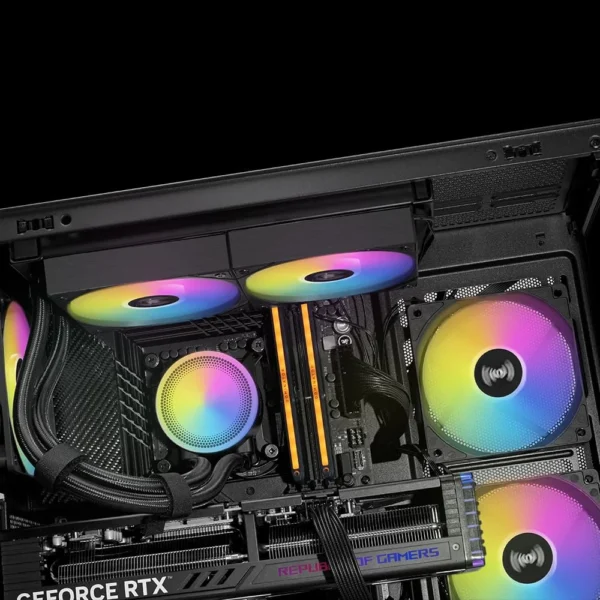 71T26sxbV2L._SL1000 SAMA L40 Liquid Cooler 240mm ARGB AIO CPU Water Cooler for Intel LGA 1700 1851 AMD AM5 AM4 - L40-BKWAYXO2-G