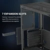 SAMA V43 Black ATX Mid Tower Case 270° Panoramic Glass 6x 120mm ARGB PWM Fans - V43-BKADA6X1-GL