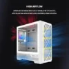 71w4QMBnwEL._AC_SX425_ SAMA S41 White ATX Mid Tower Gaming Case 12 Fan Support Tempered Glass 4x ARGB Fans - S41-WHAMA4X1-GL