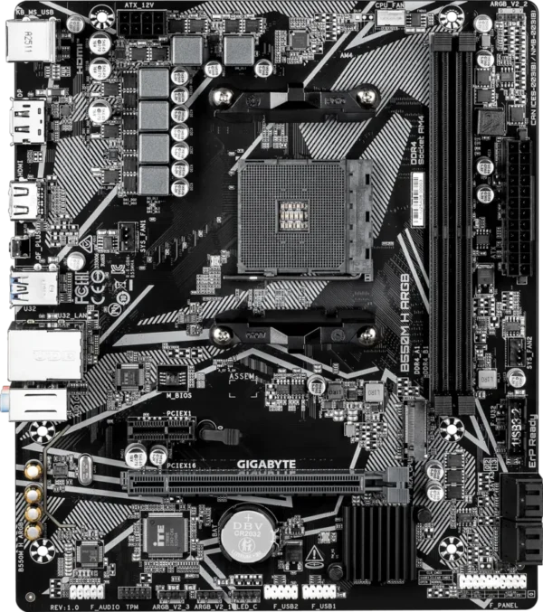 800 GIGABYTE B550M H ARGB AMD AM4 Micro ATX Motherboard PCIe 4.0 DDR4 - GA-B550M-H-ARGB