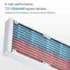 SAMA L60 White 360mm ARGB AIO Liquid CPU Cooling System PWM Fans Intel/AMD - L60-WHWAYXO3-G
