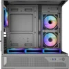 SAMA V43 Black ATX Mid Tower Case 270° Panoramic Glass 6x 120mm ARGB PWM Fans - V43-BKADA6X1-GL