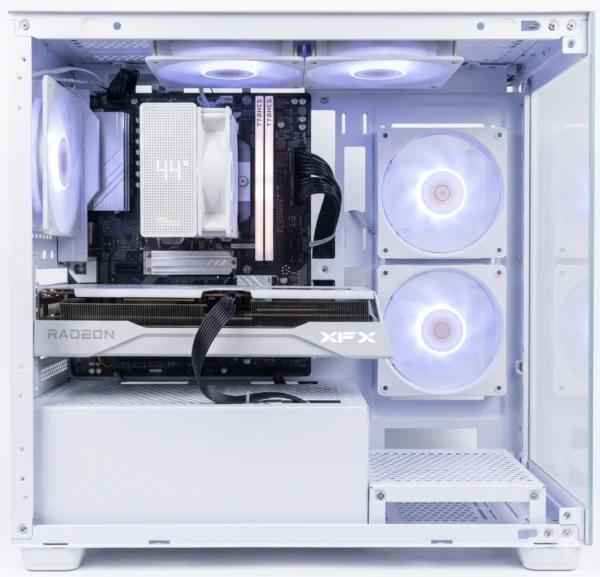 Lattice Mid-Range 1440p Gaming PC Package - AMD Ryzen 5 7500F - Radeon RX 9060 XT 16GB - 32GB DDR5 White Edition Lattice | Mid-Range 1440p Gaming PC Package - AMD Ryzen 5 7500F - Radeon RX 9060 XT 16GB - 32GB DDR5 White Edition