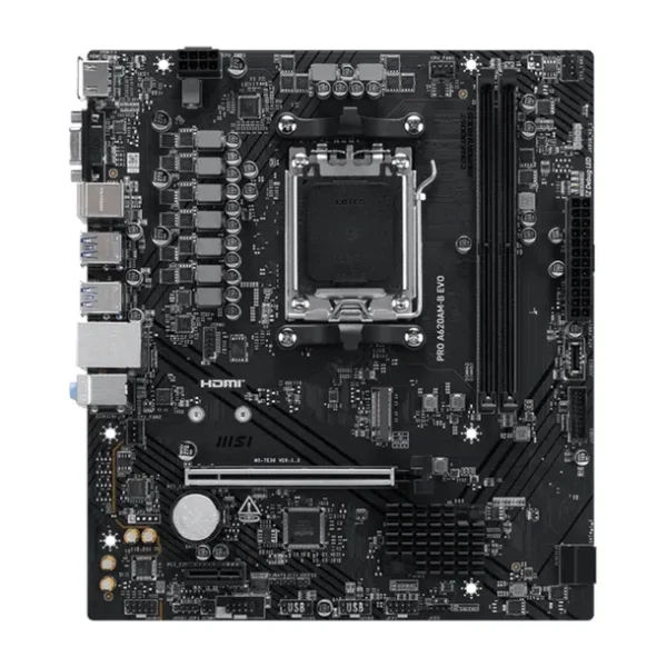 MSI PRO B550M-MSI PRO B550M-B Micro-ATX Motherboard AM4 AMD B550 Chipset PCIe 4.0 DDR4 - PRO B550M-B