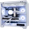 Sable | All-White Mid-Range 1440p Gaming and Content Creation PC Package - AMD Ryzen 5 7500F, Radeon RX 9060 XT 16GB, 32GB DDR5, 1TB Gen4 SSD, 27-Inch 200Hz QHD Monitor