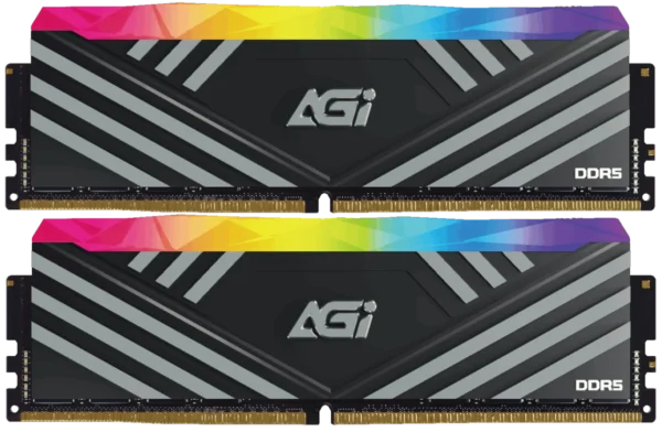c706e2ed780d3f7a5a920bedcd3f06e37ae137fe62c3979800b93a276970b8fb AGI TurboSprint UD858 RGB DDR5 32GB 2x16GB 6400MHz CL36 1.35V UDIMM Desktop Gaming Memory - AGI6CSJ16UD858-DC