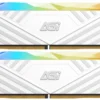0d4a1623f3e87ebbd4d63f45808cbf8b1165da6f8434ab3b46ef3873eb56226d AGI TurboSprint UD858 RGB DDR5 32GB 2x16GB 6400MHz CL36 1.35V UDIMM Desktop Gaming Memory White - AGI6CSK16UD858-DC