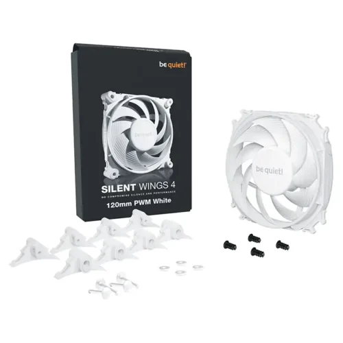 BE QUIET! Silent Wings 4 120mm PWM White Fluid Dynamic Bearing 1600RPM Case Fan - BL114