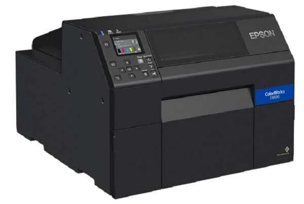 2026-04-0708-29-561 Epson CW-C6550A 8-Inch Color Inkjet Label Printer - Auto Cutter - PrecisionCore TFP - 1200 DPI - C31CH77106