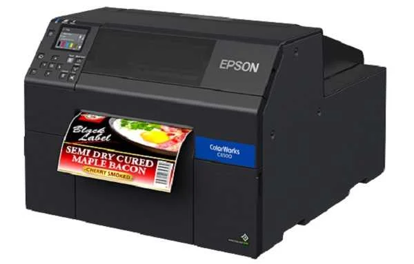 2026-04-0708-29-5580 Epson CW-C6550A 8-Inch Color Inkjet Label Printer - Auto Cutter - PrecisionCore TFP - 1200 DPI - C31CH77106