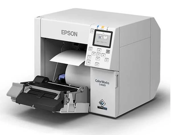 2026-04-0708-19-5131 Epson ColorWorks C4050 On-Demand Colour Label Printer - Matte Black - PrecisionCore TFP - 1200 DPI - USB Ethernet - C31CK03106E2