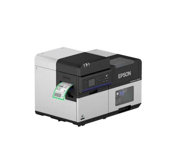 12_upper left side_CW-8050_Paper Epson ColorWorks C8050 Gloss Black PrecisionCore Color Label Printer - 600 x 1200 DPI - 300 mm/s - C31CL02106E1