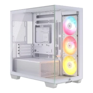 CORSAIR 2800X RS-R ARGB Micro-ATX PC Case, White - CC-9011348-WW