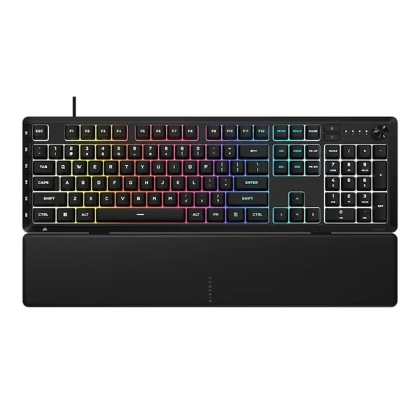 CORSAIR SKIFF 100 PLUS Wired RGB Membrane Gaming Keyboard with 6 G-Keys and Rotary Dial - CH-9226I65-NA