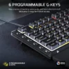 CORSAIR SKIFF 100 PLUS Wired RGB Membrane Gaming Keyboard with 6 G-Keys and Rotary Dial - CH-9226I65-NA