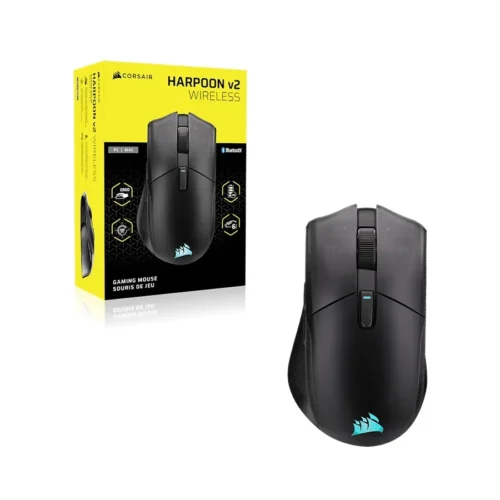 CORSAIR Harpoon v2 Tri-Mode Wireless Gaming Mouse Black, Marksman 26K Sensor, 6 Buttons - CH-9311110-WW