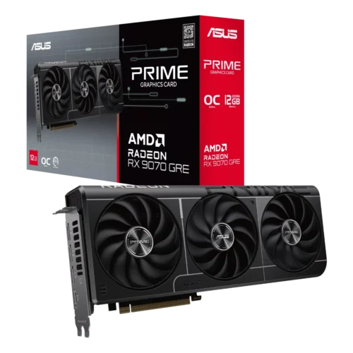 ASUS Prime Radeon RX 9070 GRE EVO OC Edition 12GB GDDR6 192-bit SFF Ready Graphics Card PRIME-RX9070GRE-O12G-EVO