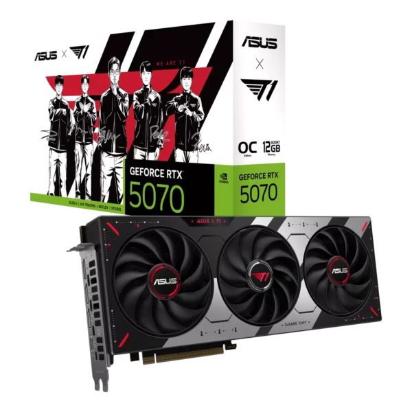 fwebp (11) ASUS T1 GeForce RTX 5070 OC Edition 12GB GDDR7 192-bit SFF Ready Graphics Card T1-RTX5070-O12G-GAMING