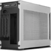 LIAN LI A4-H2O 11-Liter Mini-ITX SFF Aluminum PC Case with PCIe 5.0 Riser - Silver - G99.A4H2OA5.00