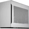 LIAN LI A4-H2O 11-Liter Mini-ITX SFF Aluminum PC Case with PCIe 5.0 Riser - Silver - G99.A4H2OA5.00