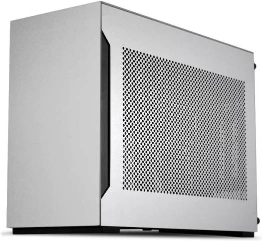 LIAN LI A4-H2O 11-Liter Mini-ITX SFF Aluminum PC Case with PCIe 5.0 Riser - Silver - G99.A4H2OA5.00