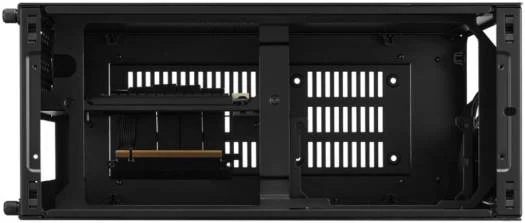 LIAN LI A4-H2O 11-Liter Mini-ITX SFF Aluminum PC Case with PCIe 5.0 Riser - Silver - G99.A4H2OA5.00